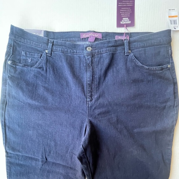 Gloria Vanderbilt Amanda Denim 5 Pocket Stretch Jeans 24W Average 30” Inseam NWT - Picture 14 of 15